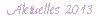 Aktuelles 2013